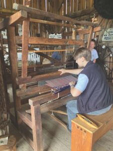Antique loom carrying on a tradition