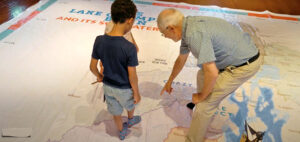 Walk on giant Lake Champlain map at Bixby this Saturday