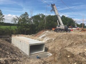 A colossal culvert takes shape on Rt. 116