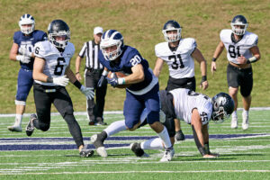Panther football on top vs. Bowdoin
