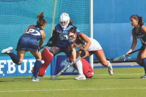 College teams duel league foes