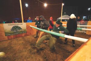 Try your foot at human foosball in Rutland