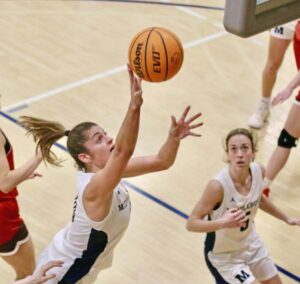 Panther women’s hoop defeat Mammoths in  NESCAC quarterfinal; Mustafaj all-time scoring leader