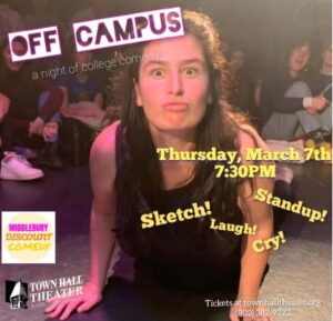 Students leave campus to perform a comedy show
