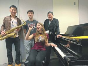Miles Donahue Quartet and students give free concert