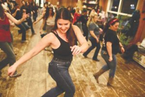 Have a good time line dancing at Woodchuck Cider