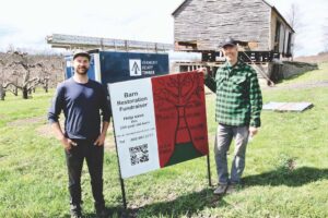 Douglas Orchard barn getting restored
