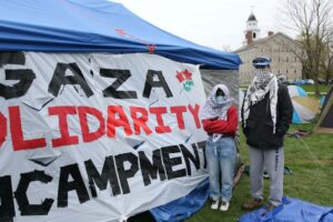 Middlebury students join campus protests for Gaza