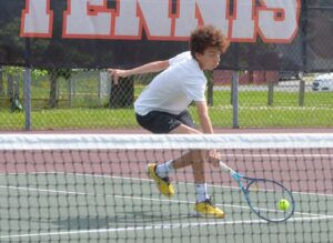 Tiger boys’ tennis takes two at home