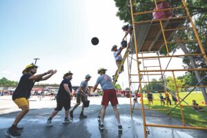 Firefighters have good clean fun at Muster Games
