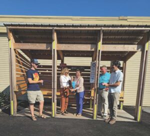Two new bus shelters open in Bristol village