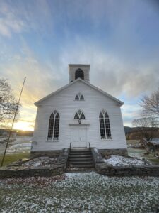 Christmas candlelight service in Starksboro