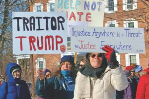 ‘Loyal opposition’ takes a stand as Trump is sworn in