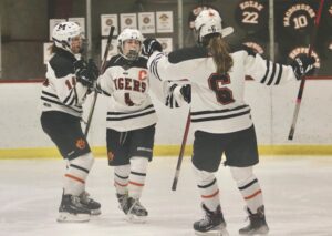 D-I Green Knights rally past Tiger girls’ hockey