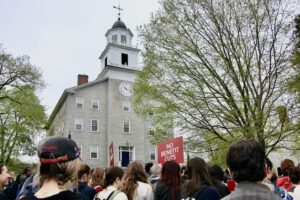 College community protests budget cuts