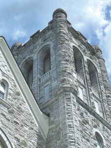 St. Mary’s belltower marble compromised