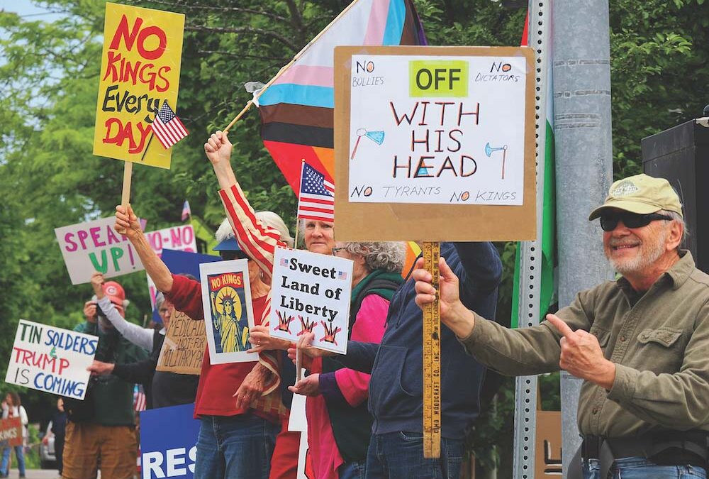 Was the No Kings Day protest the largest in Vt. history?