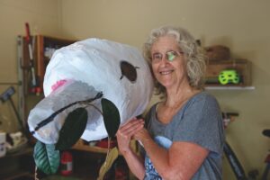 Local artist’s dove invites reflection at Bristol parade
