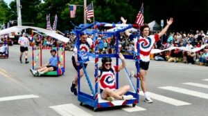 ‘Otterly Hopeless’ wins golden plunger in Outhouse Races