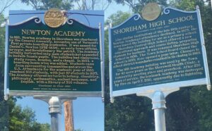New historic marker cites Shoreham High School, Newton Academy