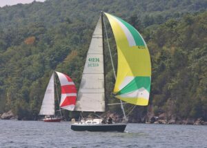 Skies are blue at Diamond Island race