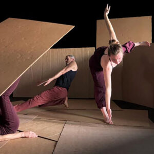Workshop and performance explore folding, flatness, corrugation