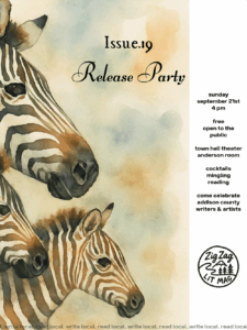 Zig Zag Lit Mag’s latest issue falls into hands Sept. 21