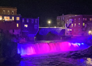 Colorful lights on downtown falls show Middlebury’s true vibrance