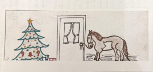 Children found a pony in the living room on Christmas morning