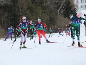 Local girls varsity skiers take top spots in large field