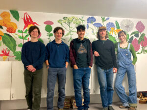 Gather to see a fabulous floral mural in Middlebury