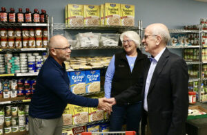 Senator Welch gives, gets intelligence on food aid
