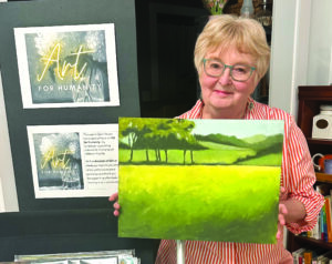 Local artist combines open studio with art for humanity fundraiser