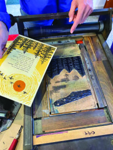 Letterpress demo held at Bristol gallery