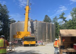 Water tower, Exchange St. pathway top Midd. Project lists