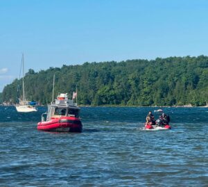 First responders rescue kayakers whose boats flipped in Champlain