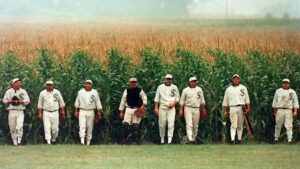 Major Leaguers play in the Field of Dreams
