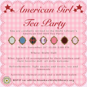 American Girl Doll Tea Party