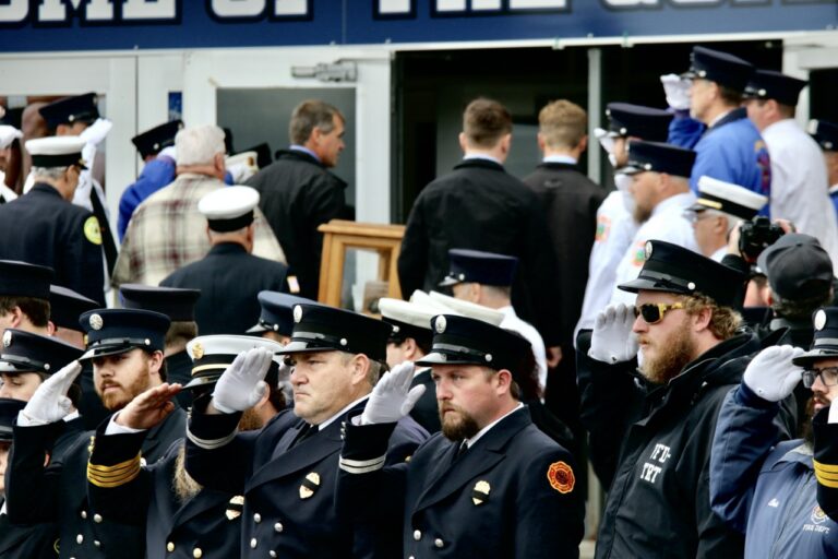 Funeral of Phil Stearns, 2nd Assistant Chief of the Addison Volunteer Fire Department