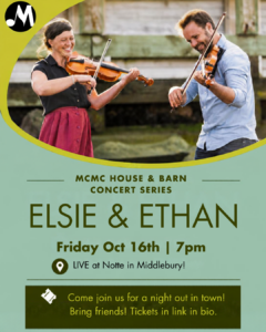 Elsie & Ethan: A Benefit Concert for Middlebury Community Music Center
