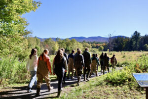 MUHS bio students study in the field