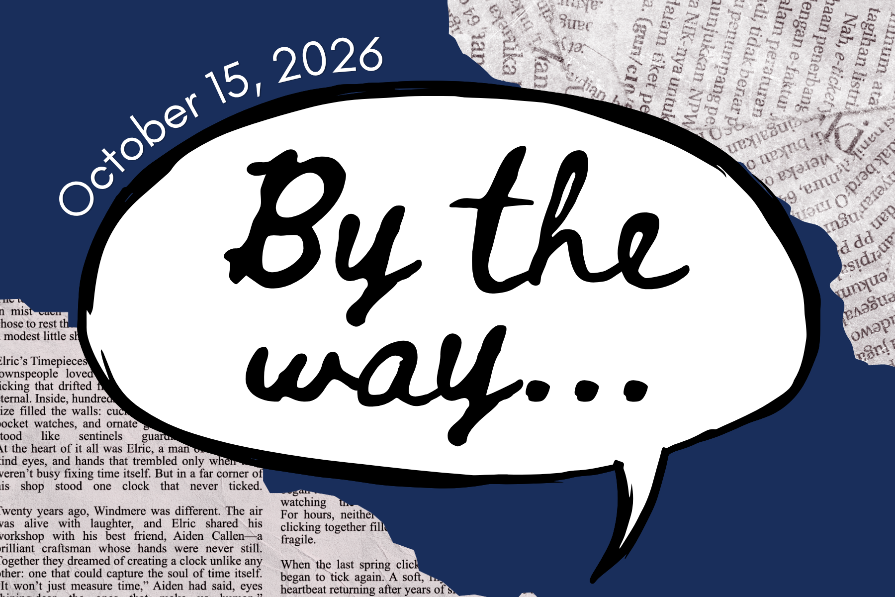 By the Way, October 15, 2026